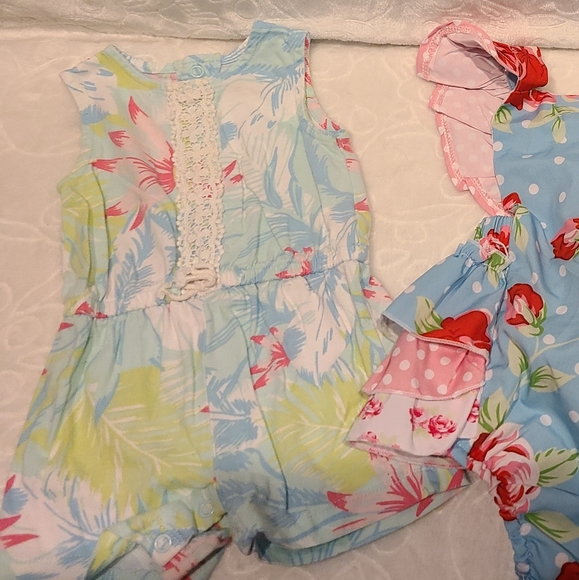 Lot of 3 Summer Rompers - Picture 5 of 5